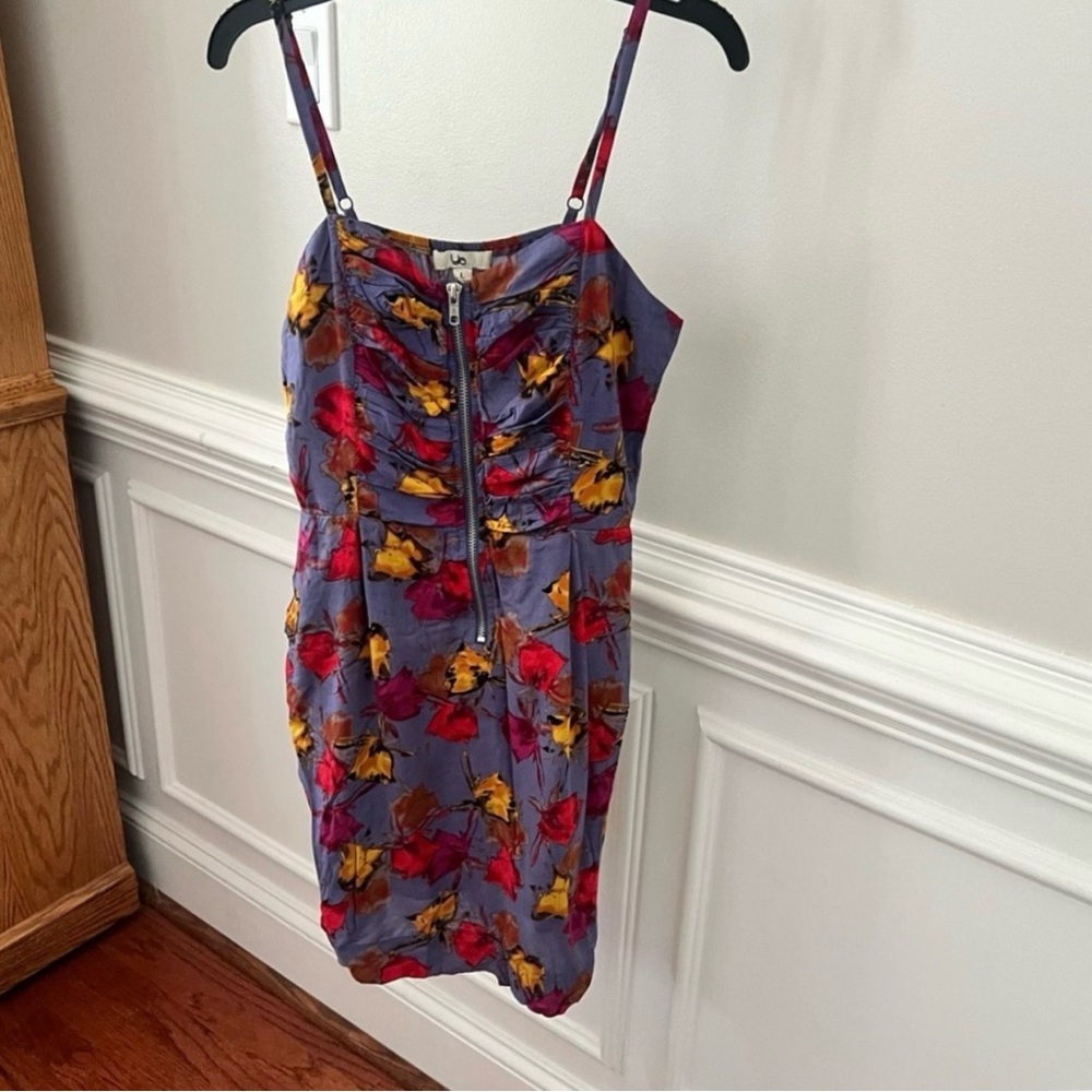 Floral Print Mini Dress With Adjustable Straps